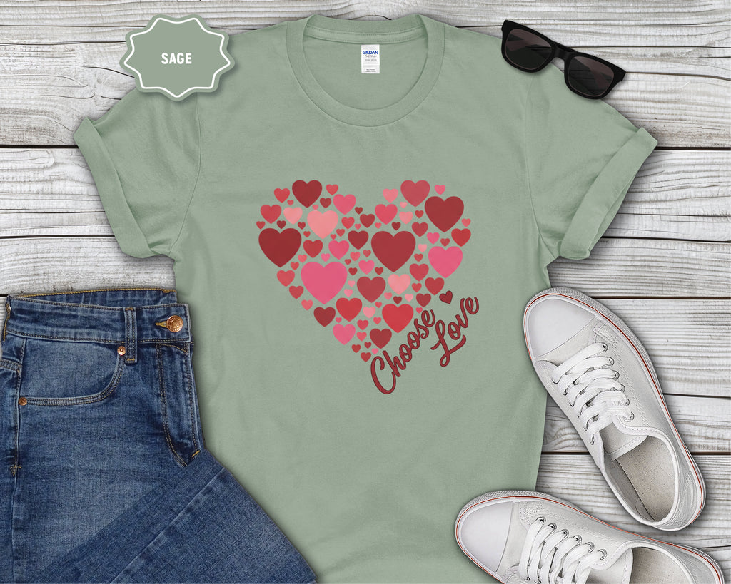 Choose Love Heart Cluster T-Shirt
