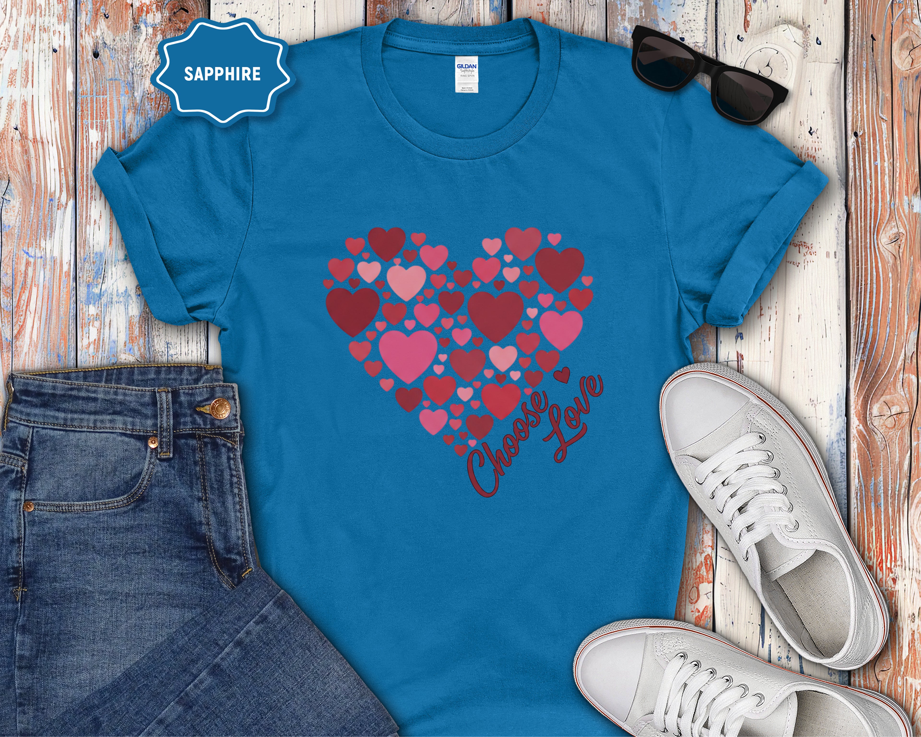 Choose Love Heart Cluster T-Shirt