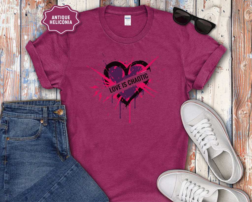 Love Is Chaotic Heart T-Shirt