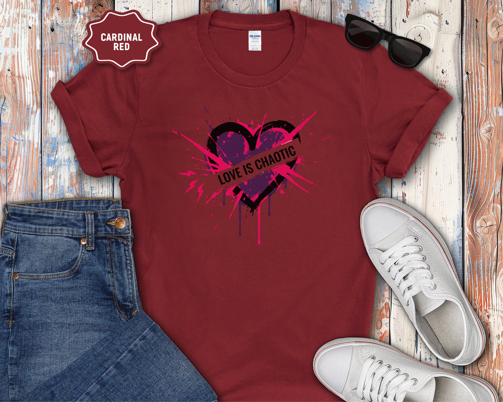 Love Is Chaotic Heart T-Shirt