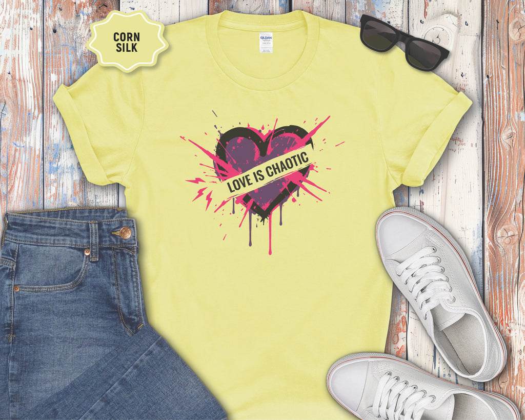 Love Is Chaotic Heart T-Shirt