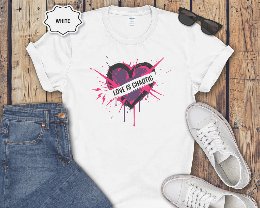 Love Is Chaotic Heart T-Shirt