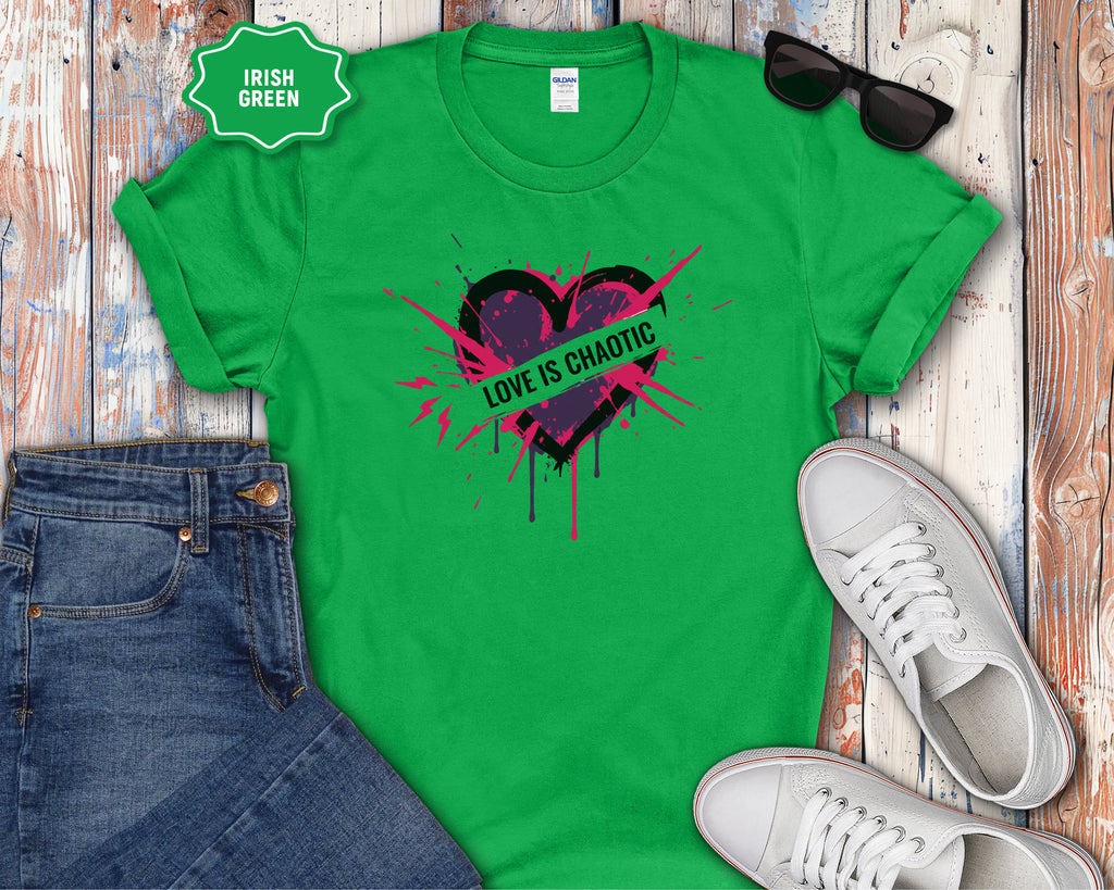 Love Is Chaotic Heart T-Shirt