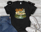 Wild & Free Mountain Scene T-Shirt