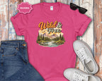 Wild & Free Mountain Scene T-Shirt