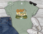 Wild & Free Mountain Scene T-Shirt