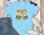 Wild & Free Mountain Scene T-Shirt