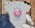 Keep Blooming Beautiful Floral Heart T-Shirt