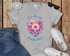 Keep Blooming Beautiful Floral Heart T-Shirt