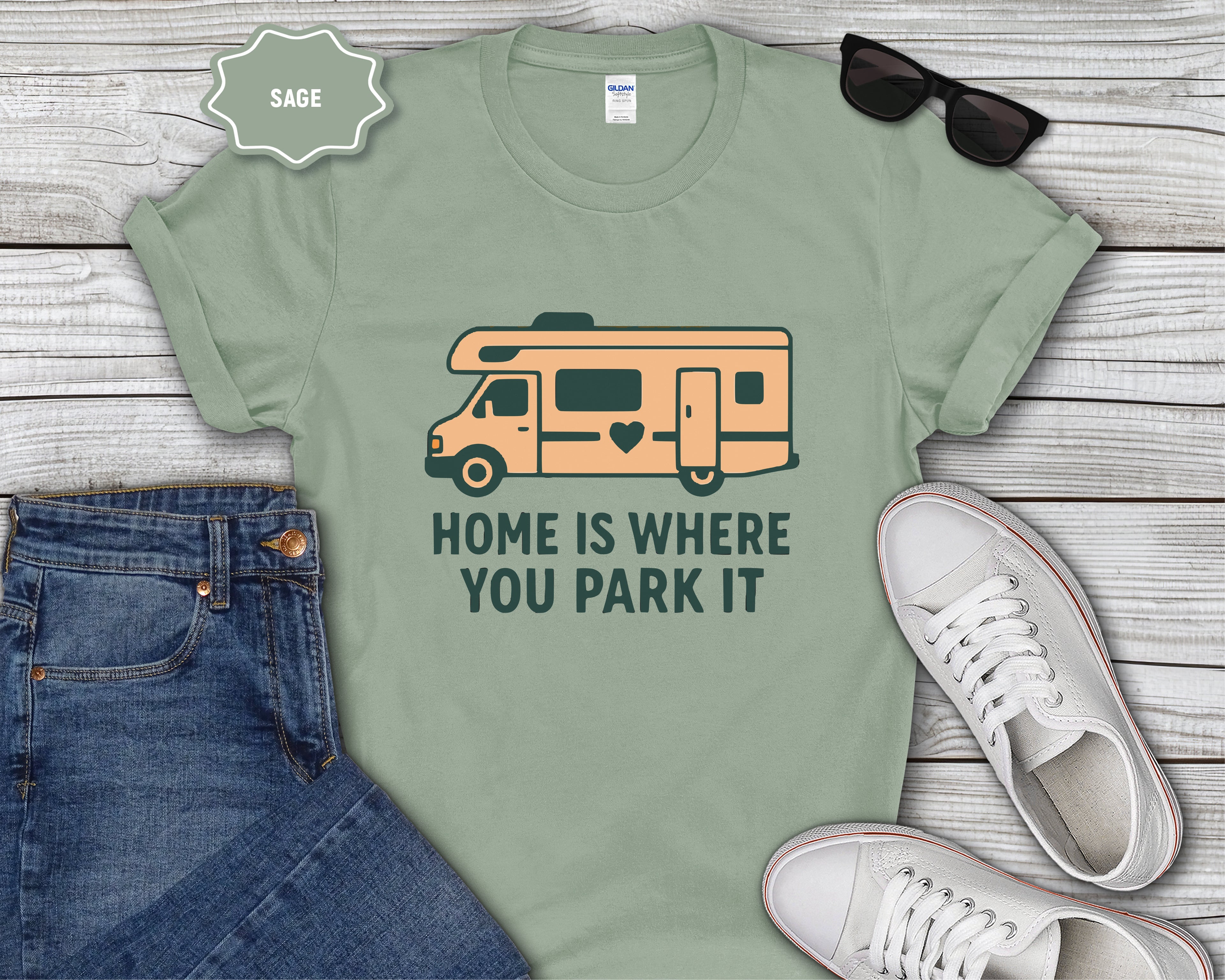 RV Class C Home Is Where You Park It T-Shirt