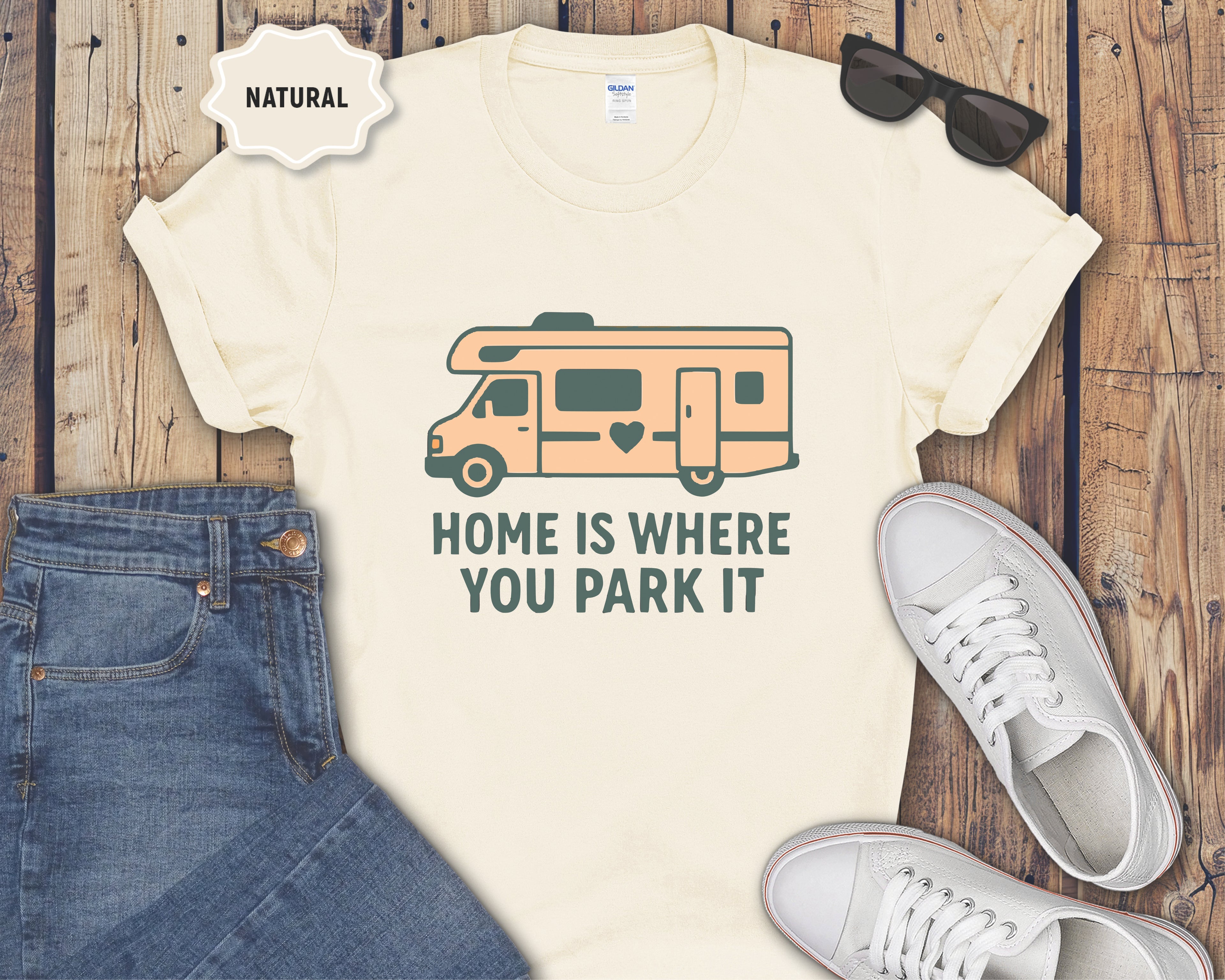 RV Class C Home Is Where You Park It T-Shirt