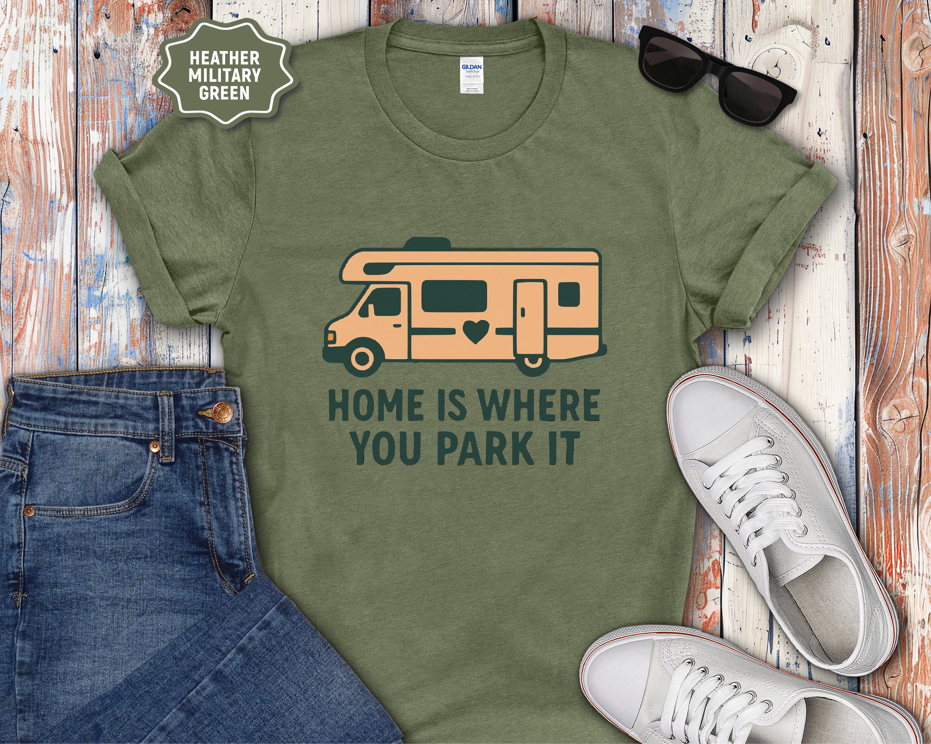 RV Class C Home Is Where You Park It T-Shirt