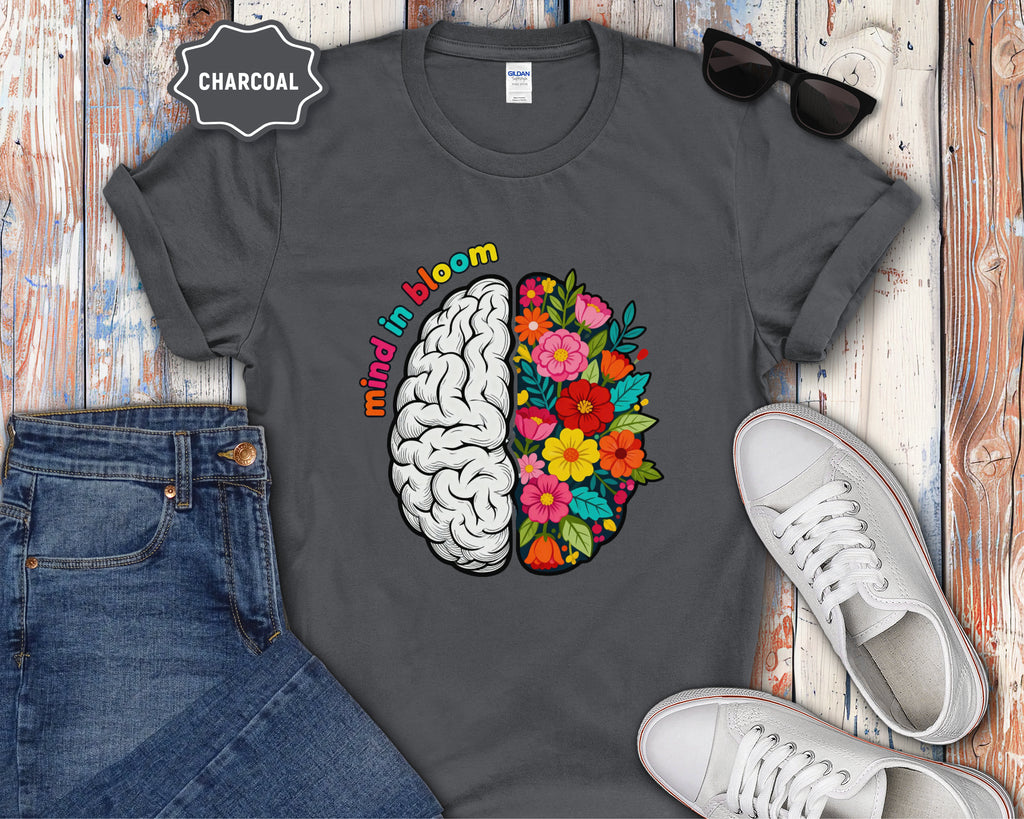 Mind in Bloom Floral Brain T-Shirt