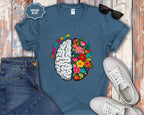 Mind in Bloom Floral Brain T-Shirt