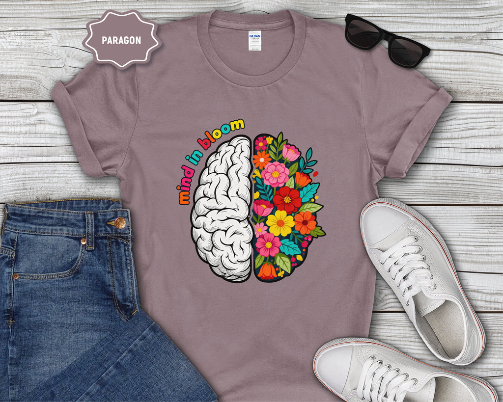 Mind in Bloom Floral Brain T-Shirt