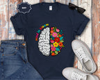 Mind in Bloom Floral Brain T-Shirt
