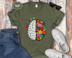 Mind in Bloom Floral Brain T-Shirt