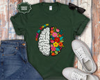 Mind in Bloom Floral Brain T-Shirt