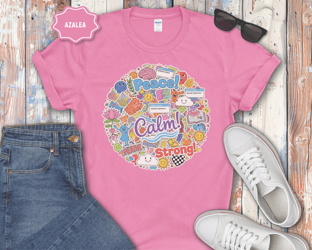 Clam Breathe Strong Sticker Graphic Shirt