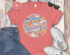 Clam Breathe Strong Sticker Graphic Shirt