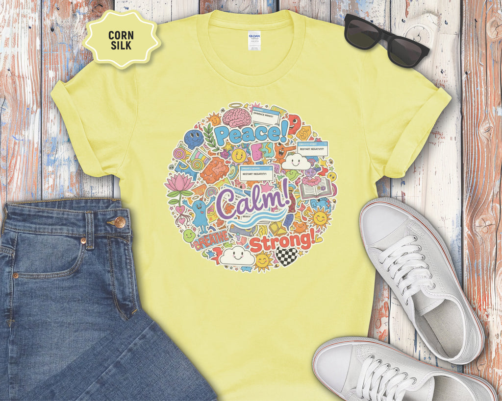 Clam Breathe Strong Sticker Graphic Shirt
