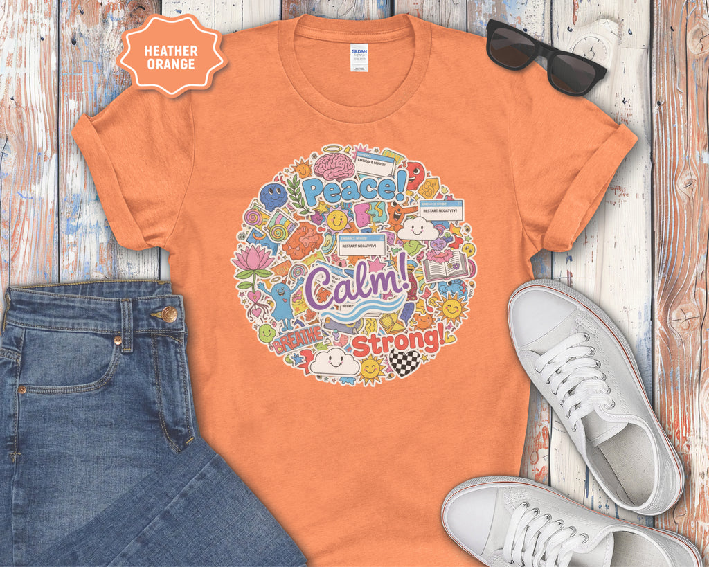 Clam Breathe Strong Sticker Graphic Shirt