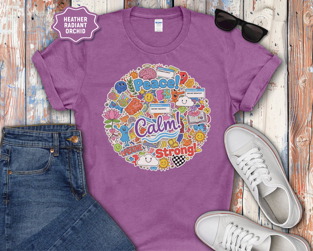 Clam Breathe Strong Sticker Graphic Shirt