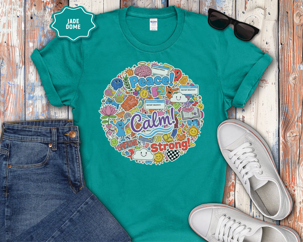 Clam Breathe Strong Sticker Graphic Shirt