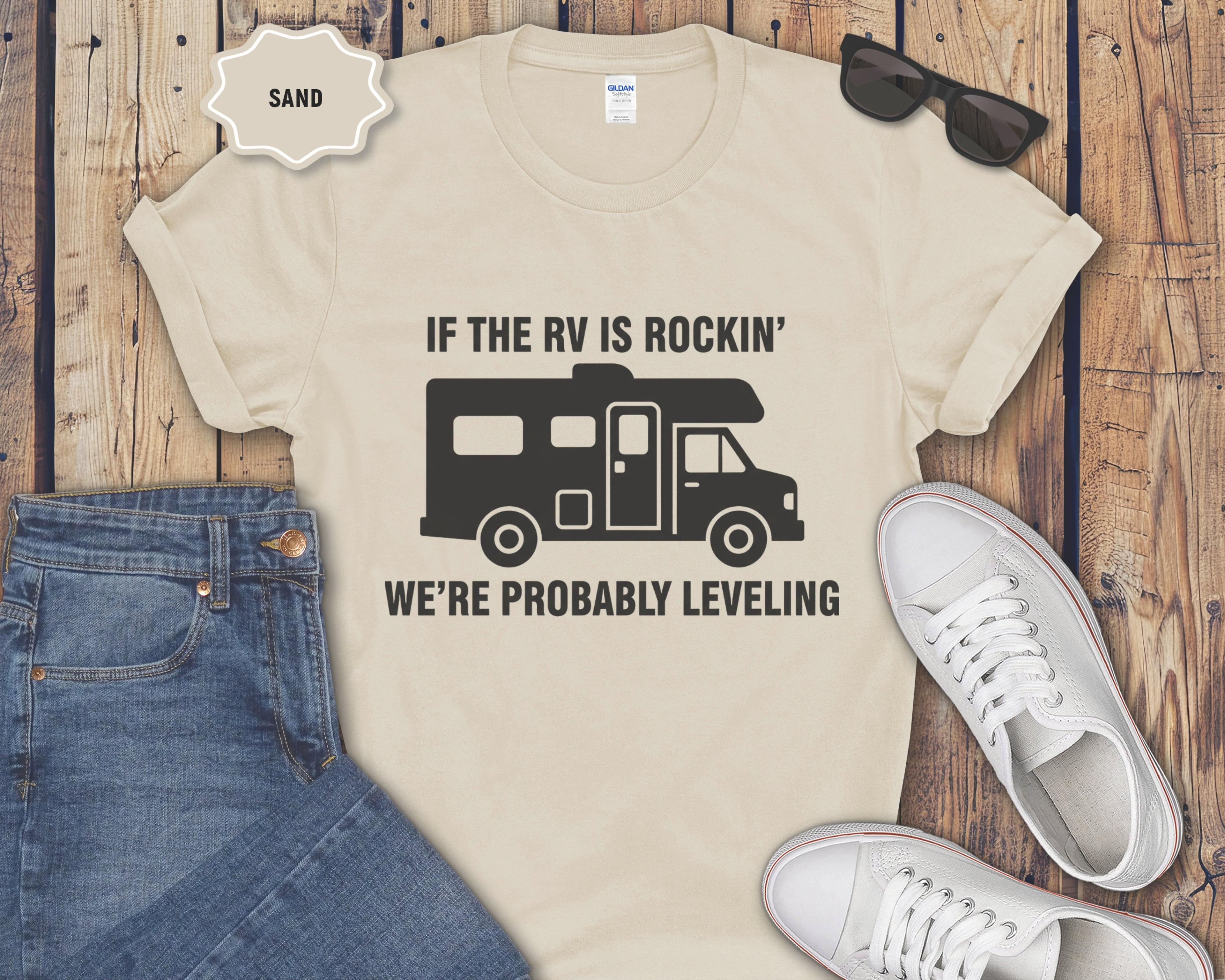 If the RV Is Rockin' We're Probably Leveling T-Shirt