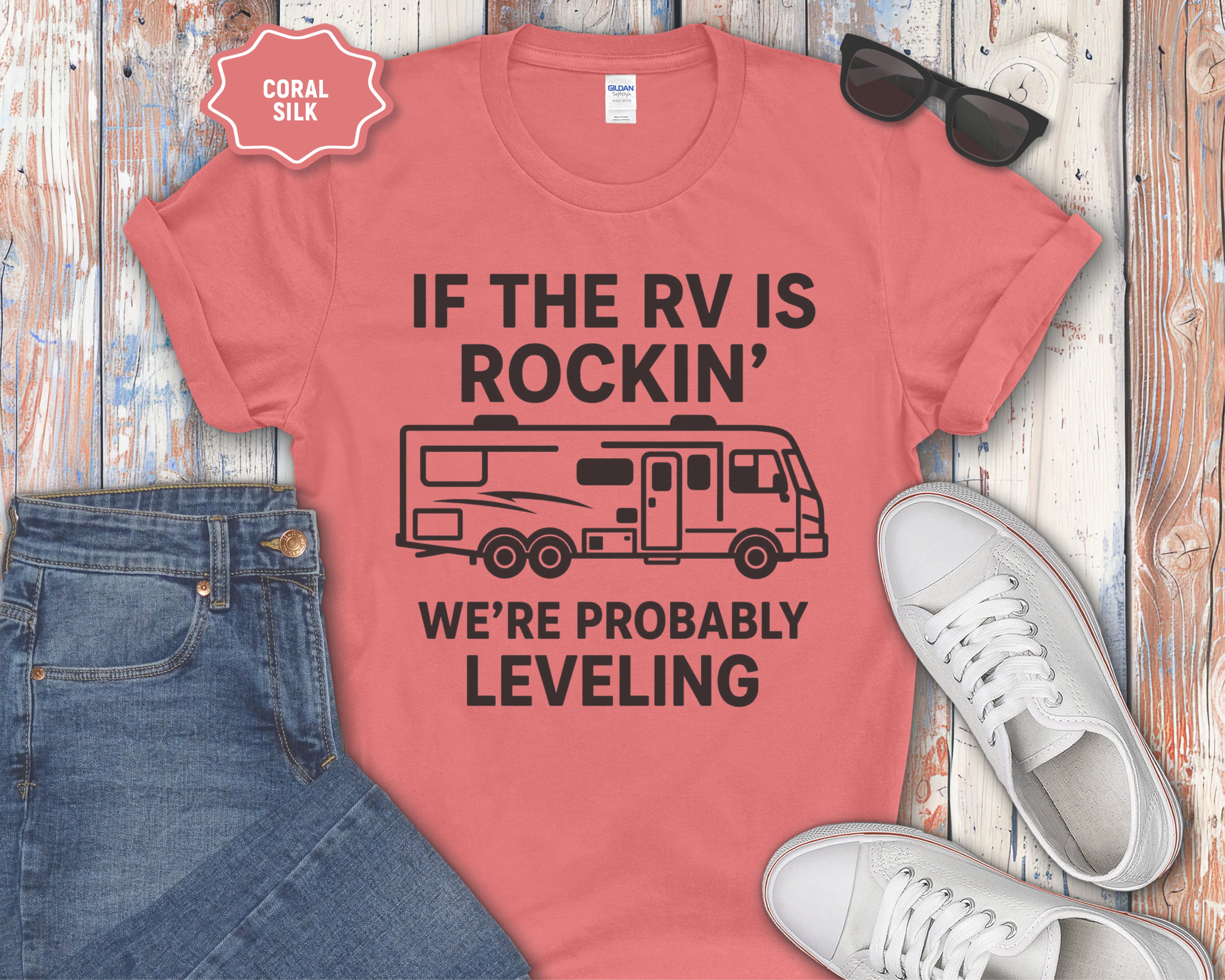 If the RV Is Rockin' We're Probably Leveling T-Shirt