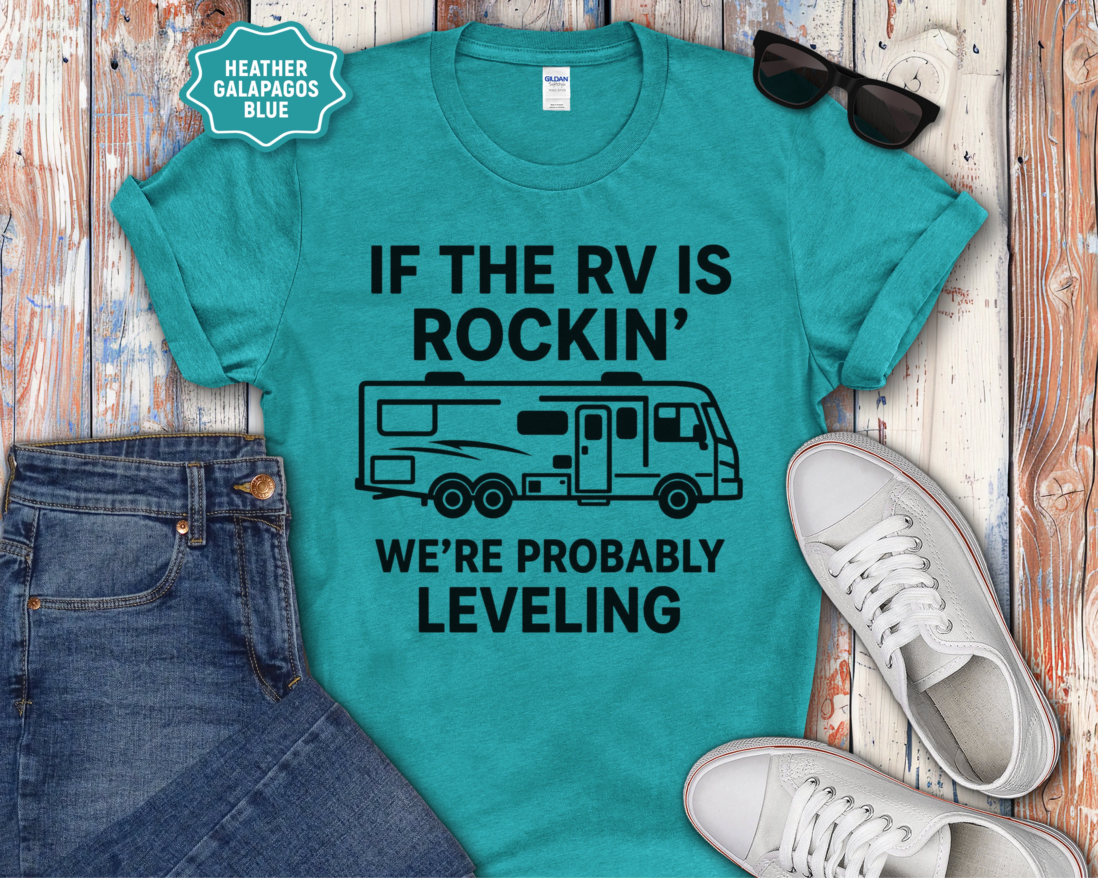 If the RV Is Rockin' We're Probably Leveling T-Shirt