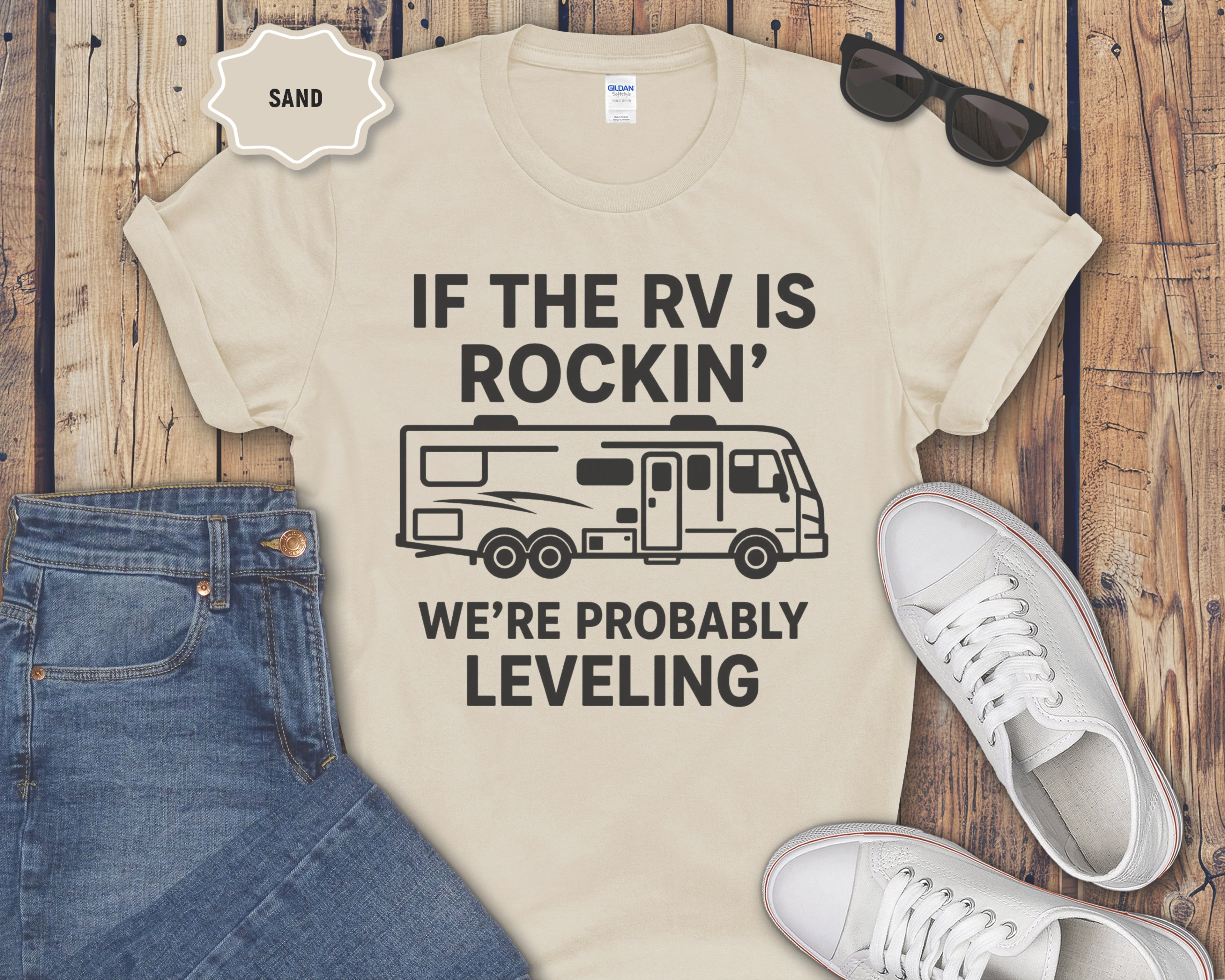 If the RV Is Rockin' We're Probably Leveling T-Shirt