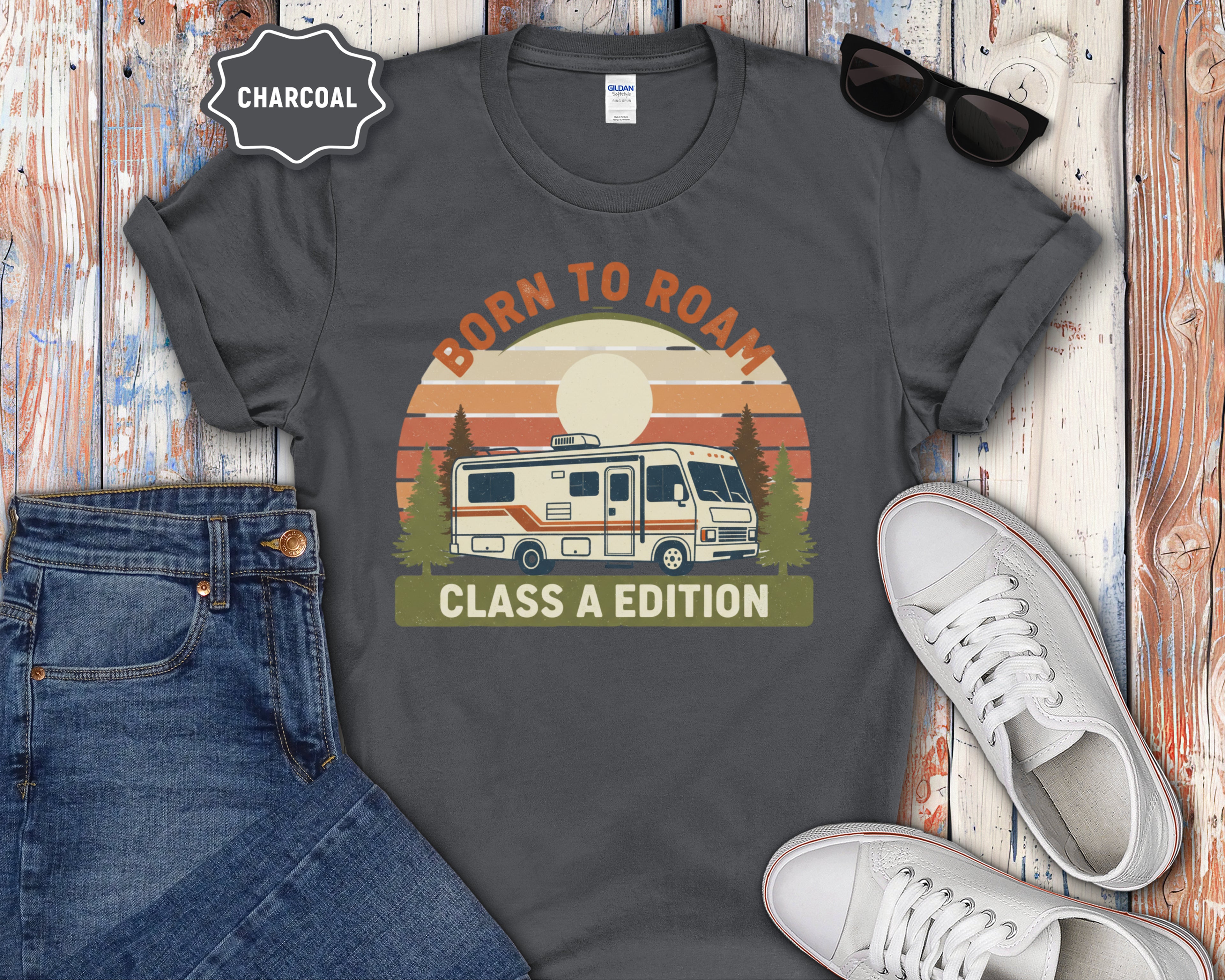 Born to Roam RV Motorhome T-Shirt