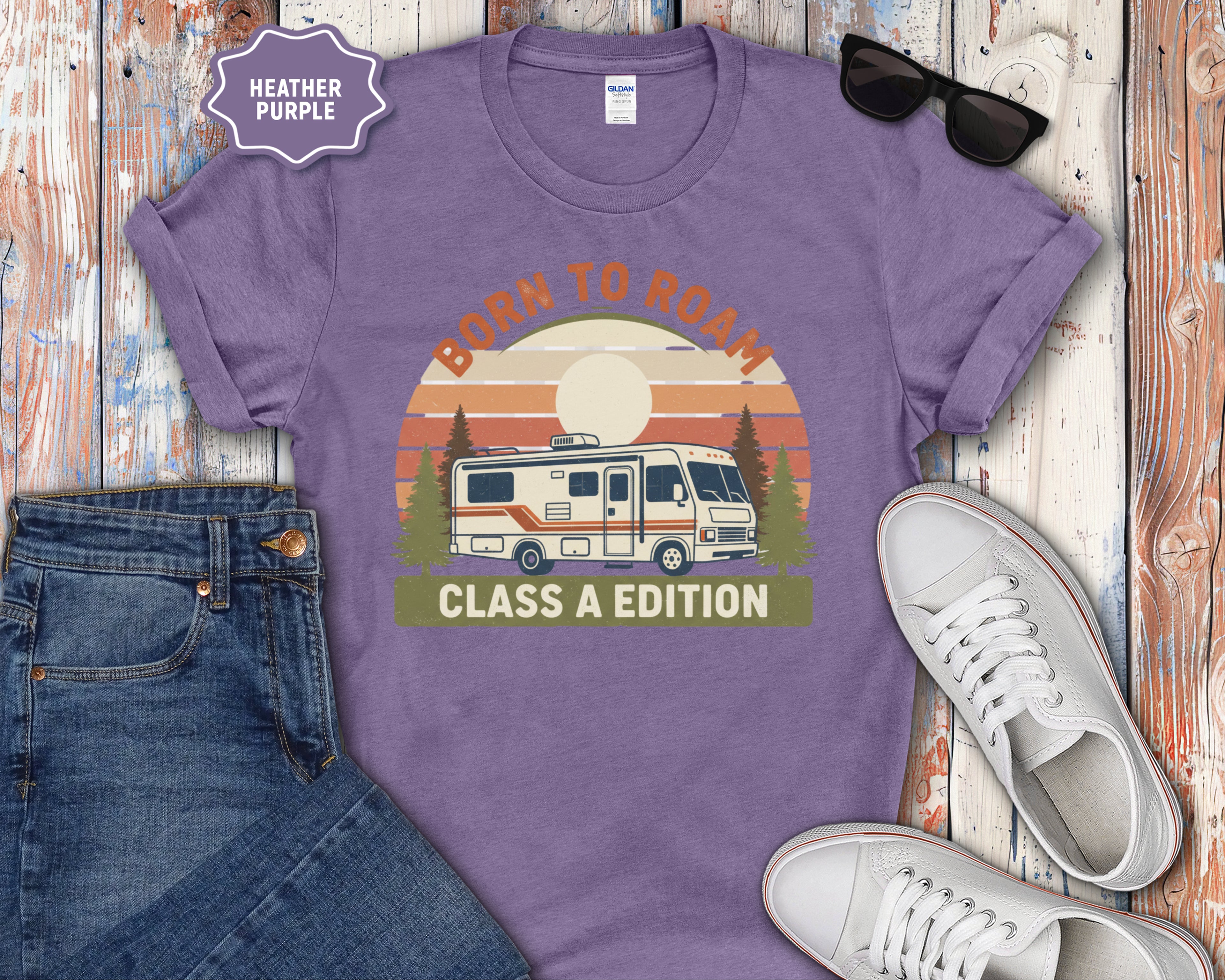 Born to Roam RV Motorhome T-Shirt