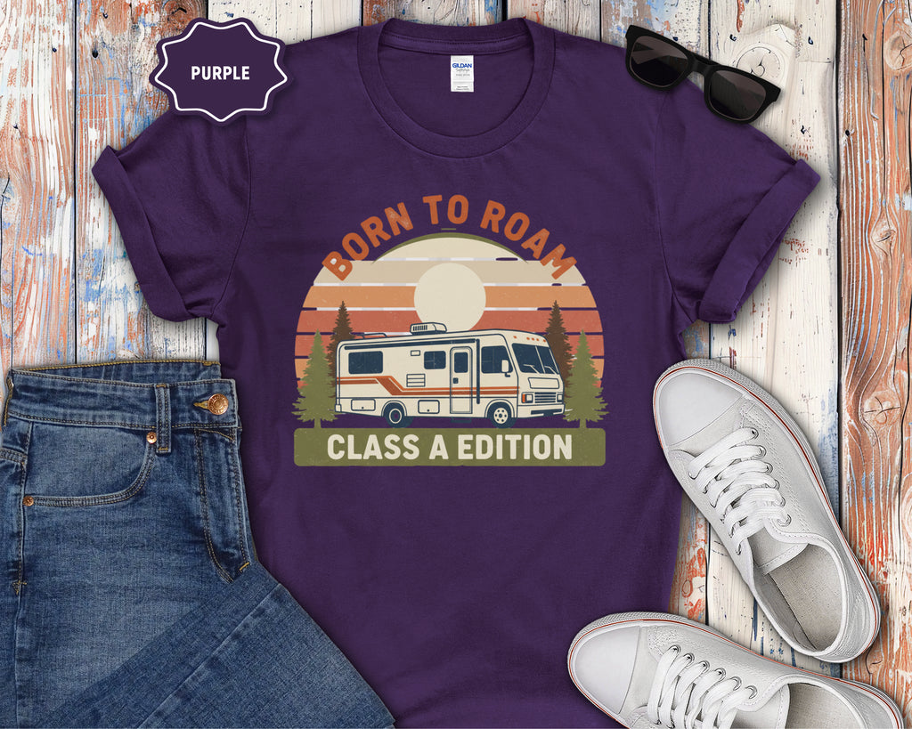 Born to Roam RV Motorhome T-Shirt