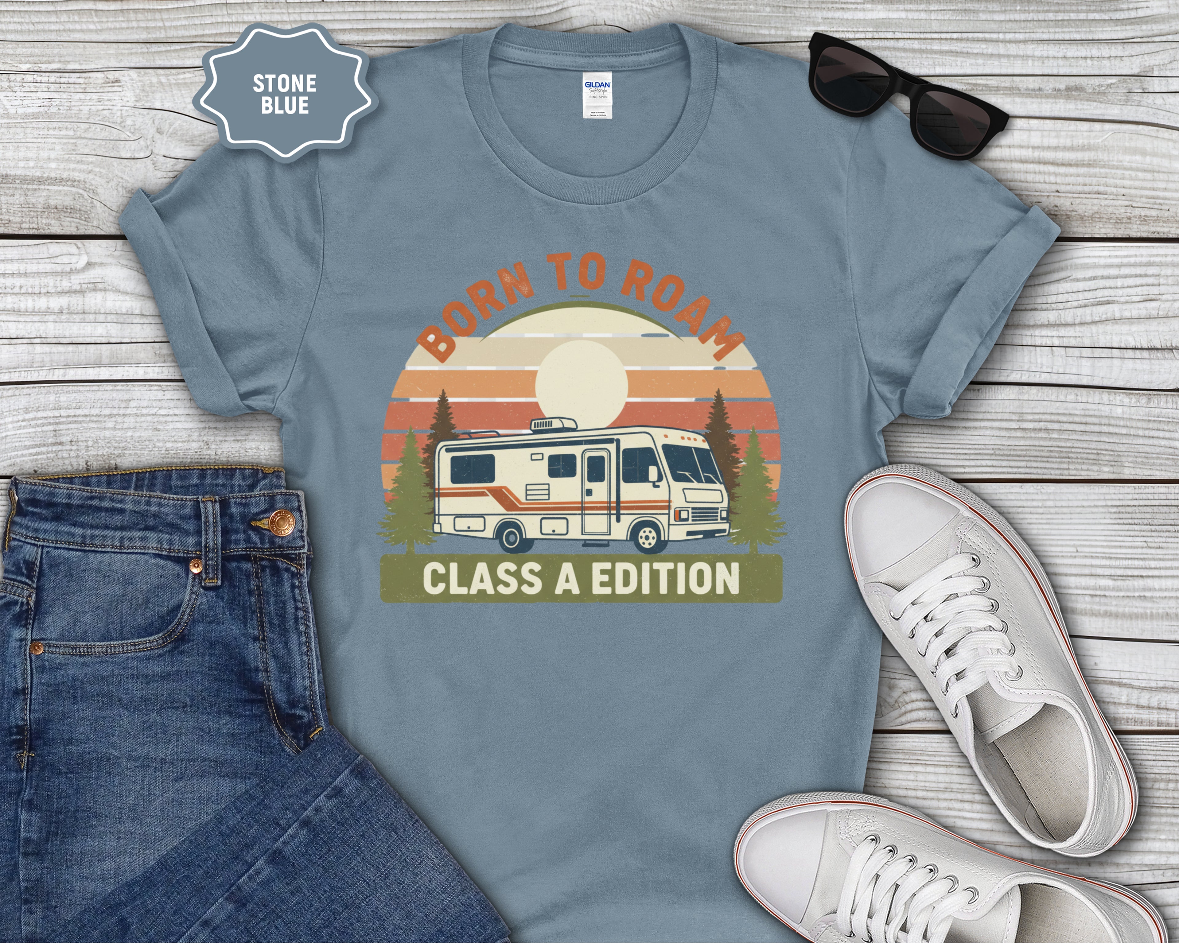 Born to Roam RV Motorhome T-Shirt