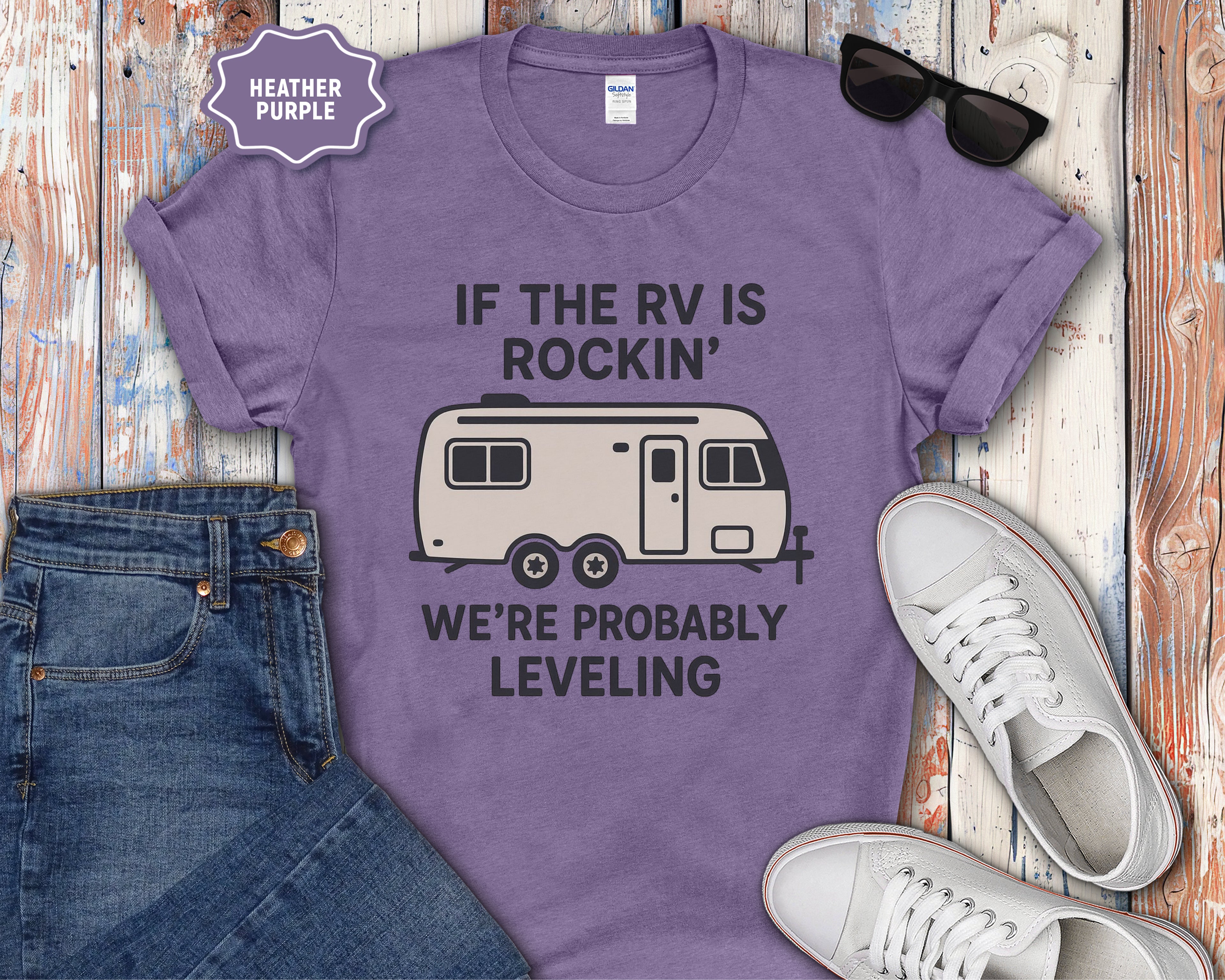 If the RV Is Rockin' We're Probably Leveling T-Shirt