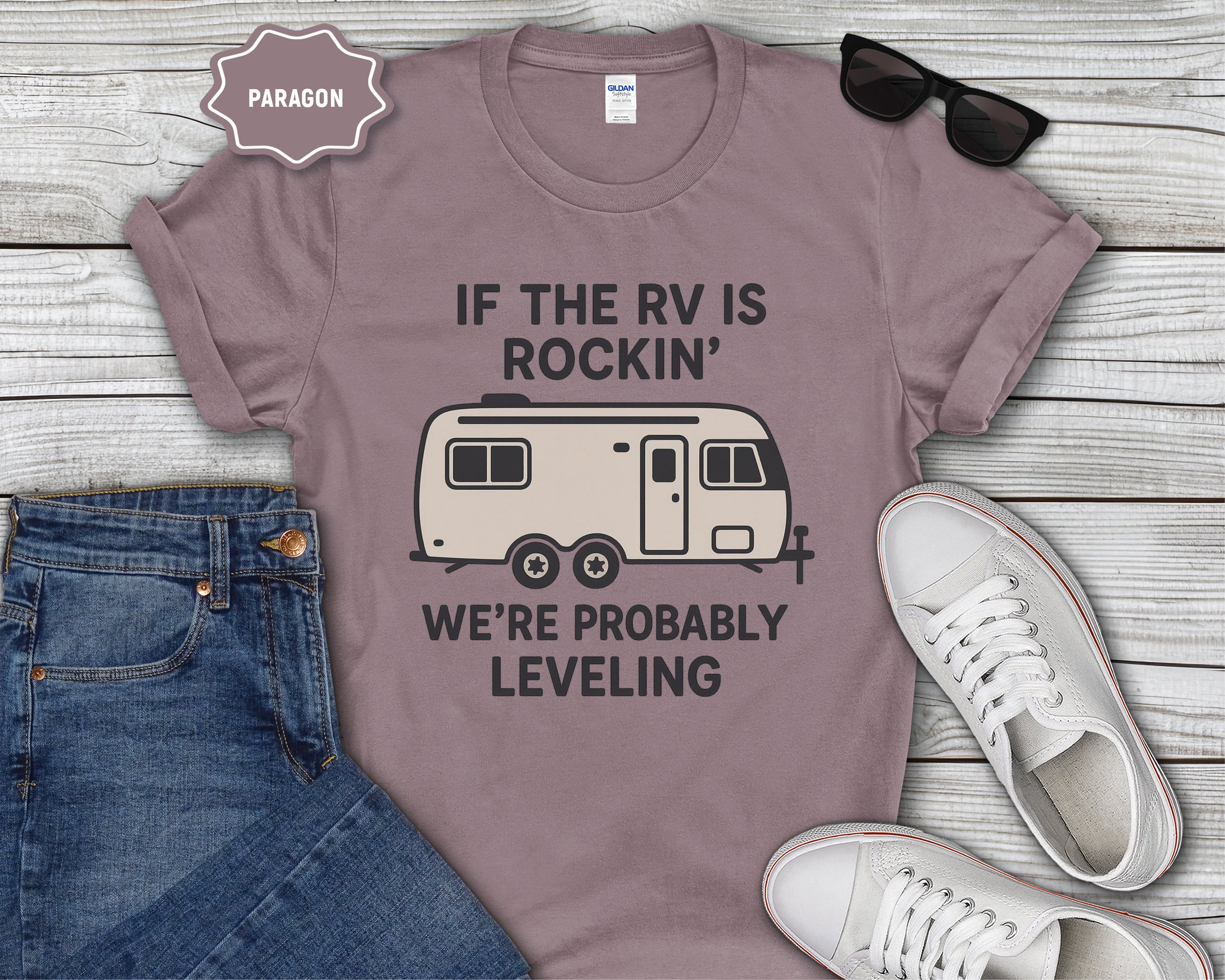 If the RV Is Rockin' We're Probably Leveling T-Shirt