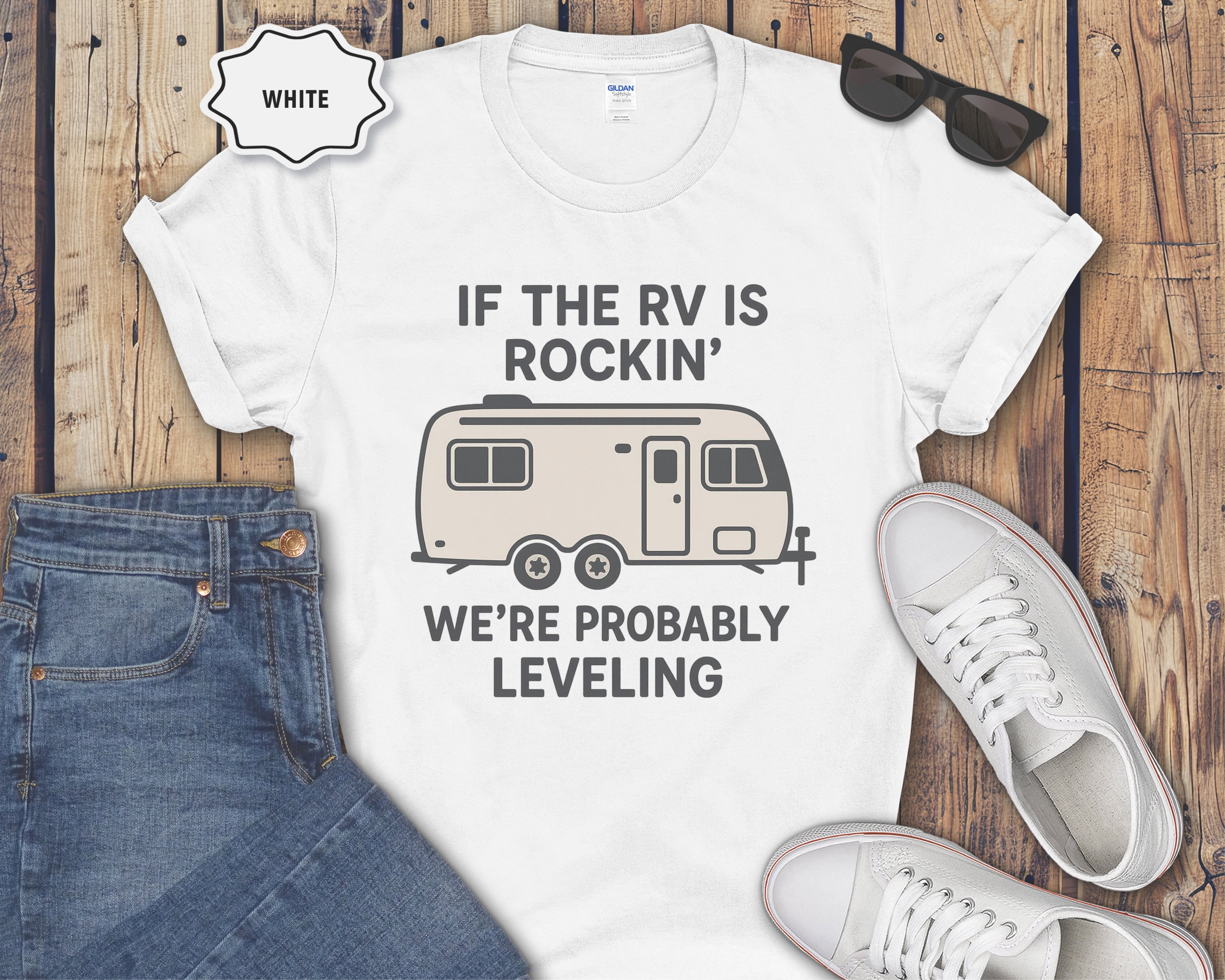 If the RV Is Rockin' We're Probably Leveling T-Shirt