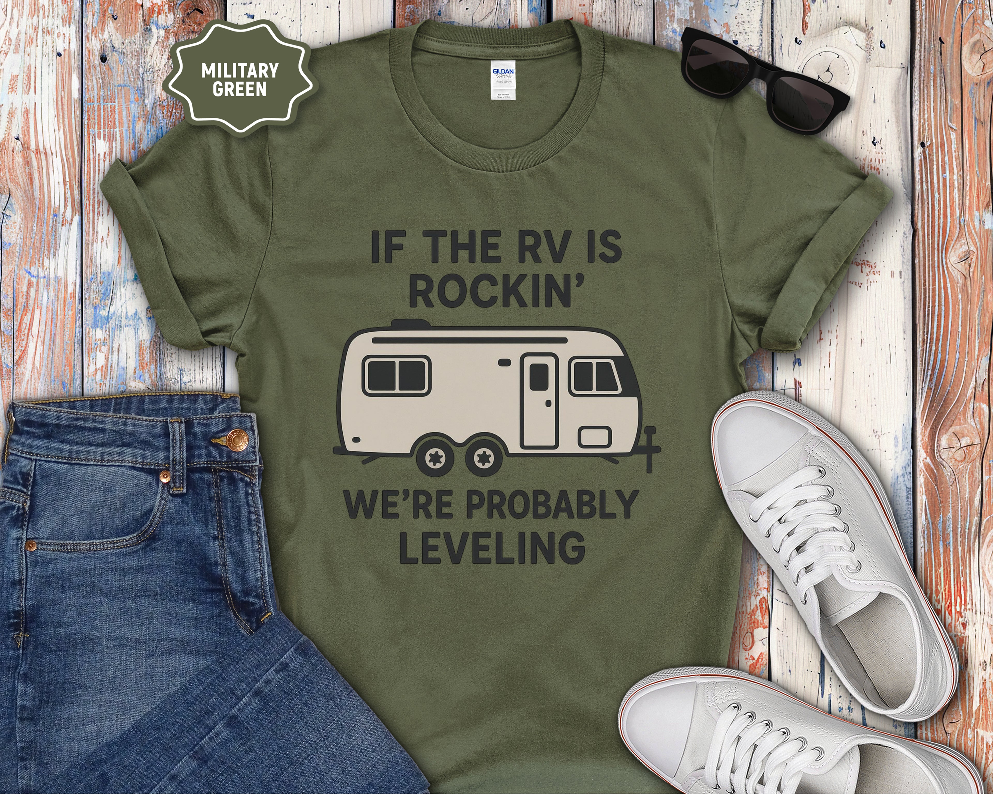 If the RV Is Rockin' We're Probably Leveling T-Shirt