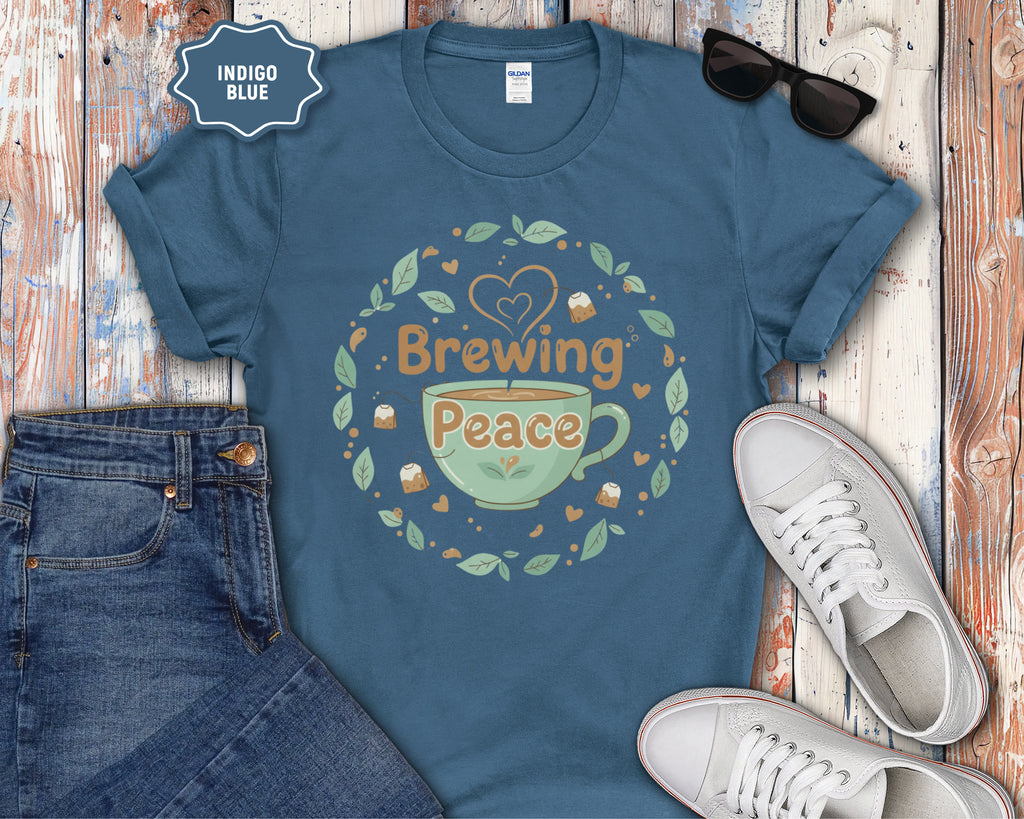 Brewing Peace tea Cup T-Shirt