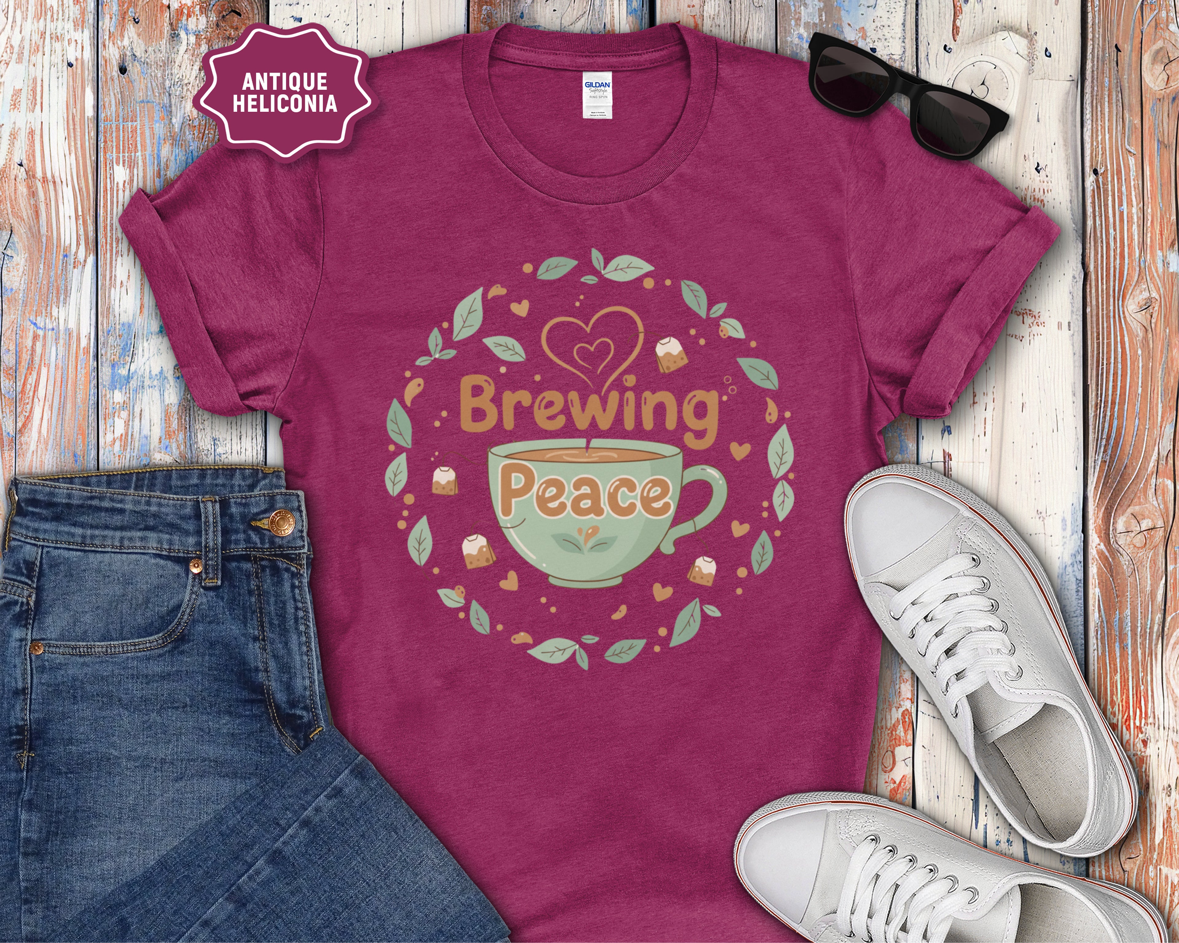 Brewing Peace tea Cup T-Shirt