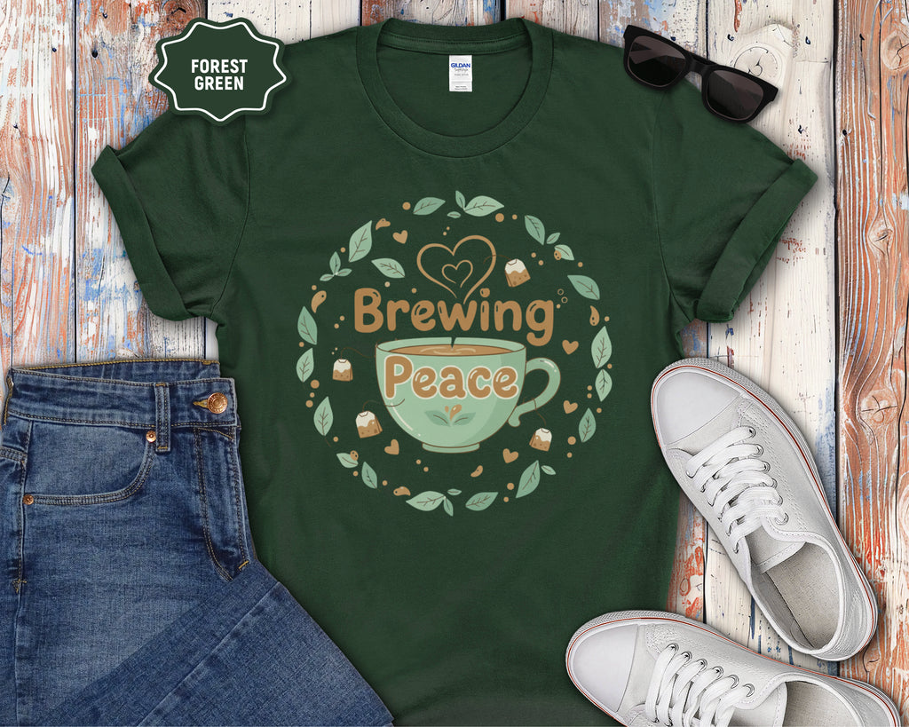 Brewing Peace tea Cup T-Shirt