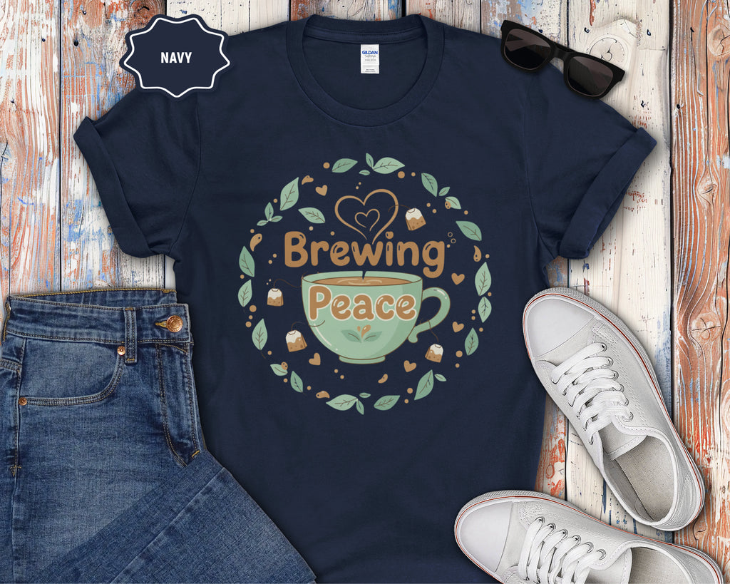 Brewing Peace tea Cup T-Shirt