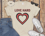 Love Hard heart graphic T-Shirt