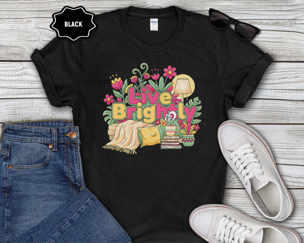 Live Brightly graphic T-Shirt