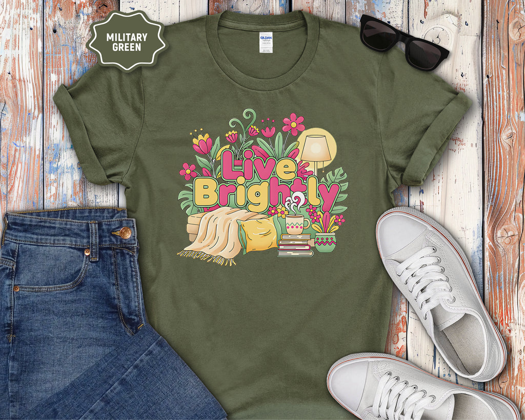 Live Brightly graphic T-Shirt