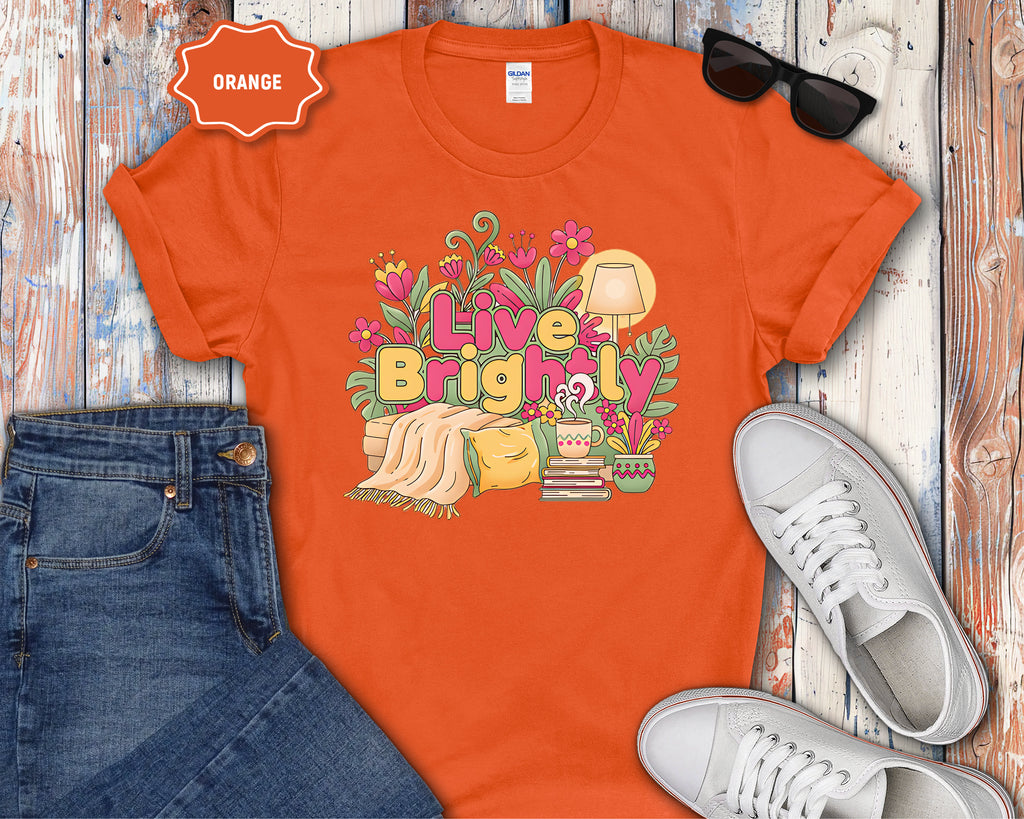 Live Brightly graphic T-Shirt