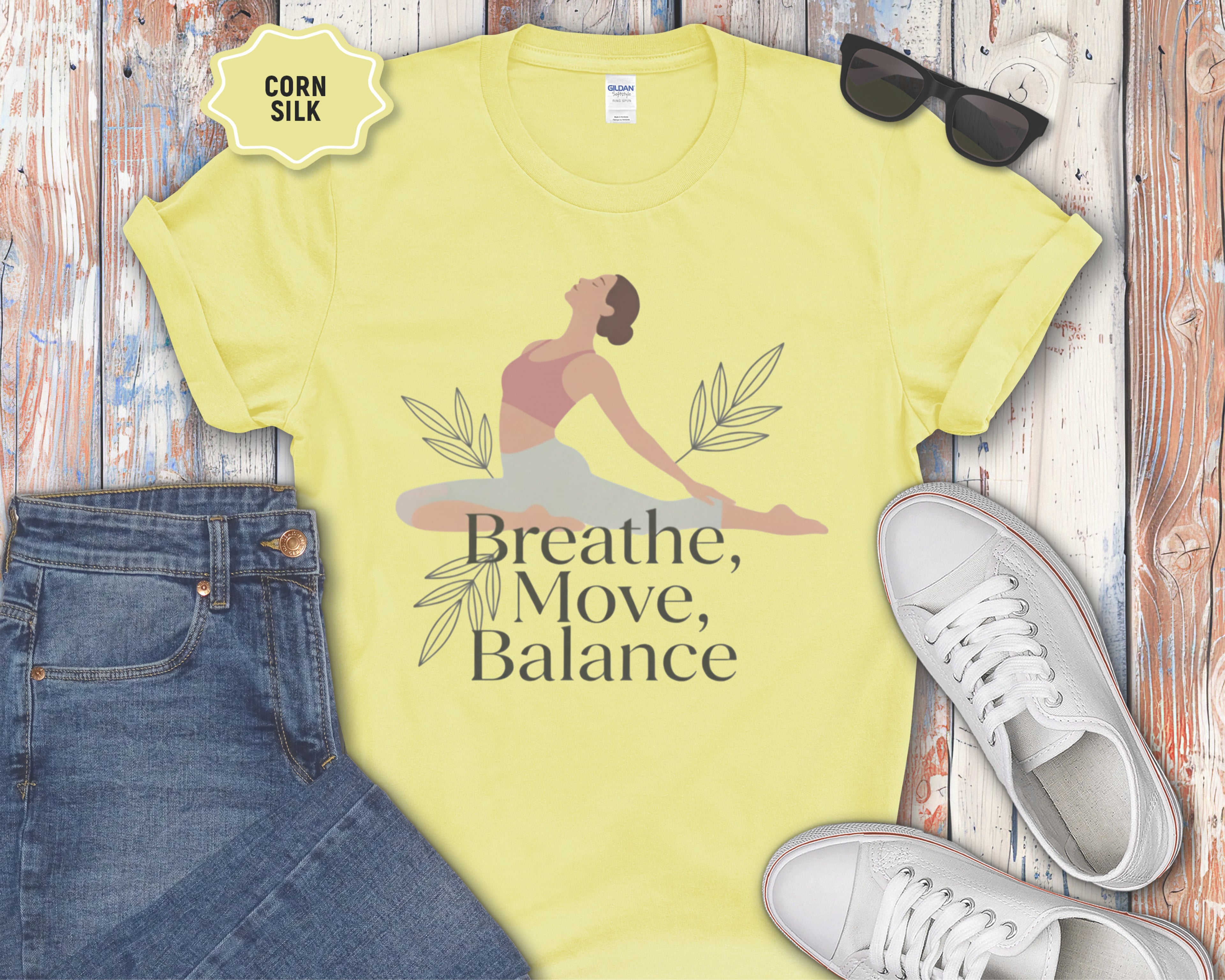 Breathe Move Balance Yoga T-Shirt