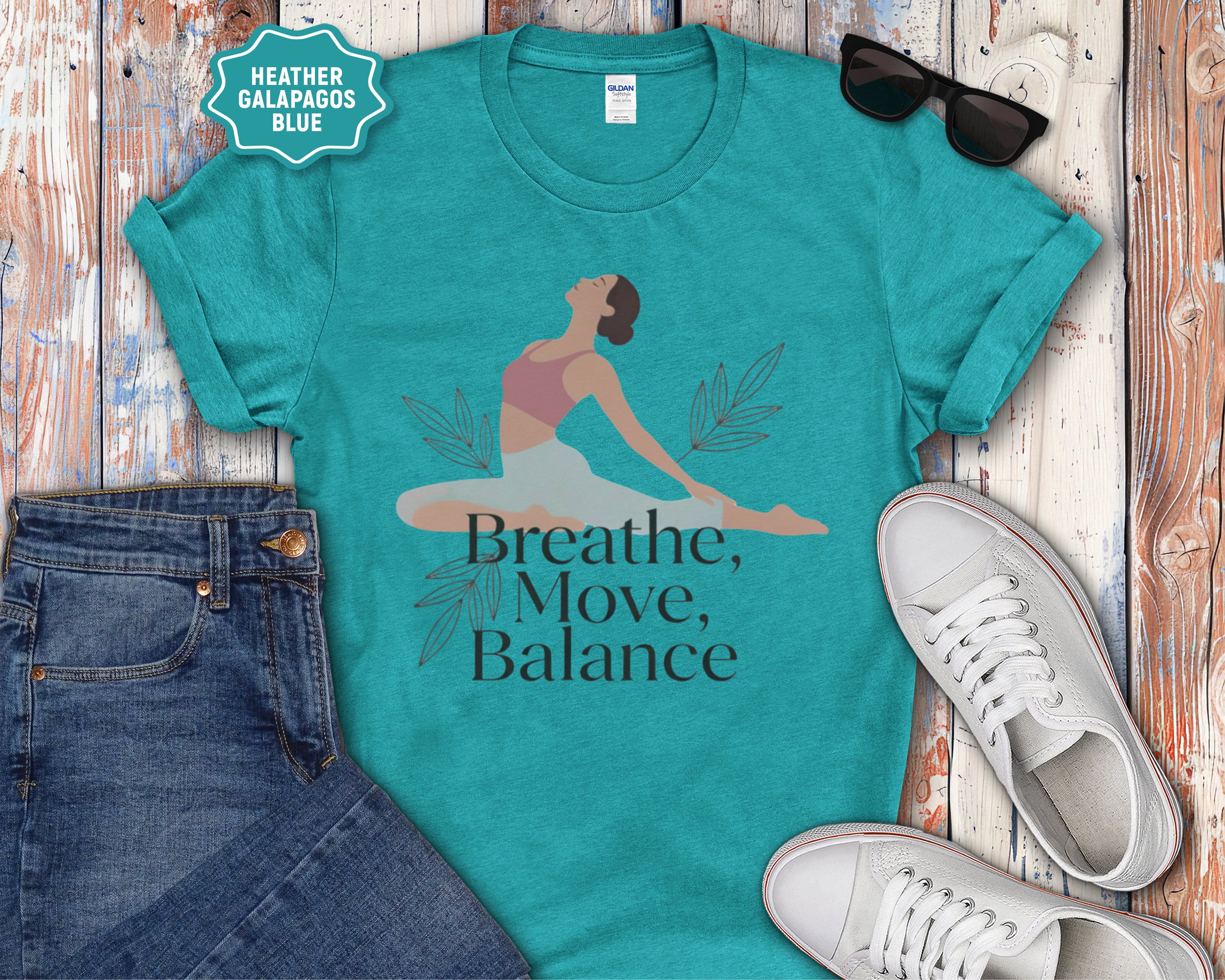 Breathe Move Balance Yoga T-Shirt